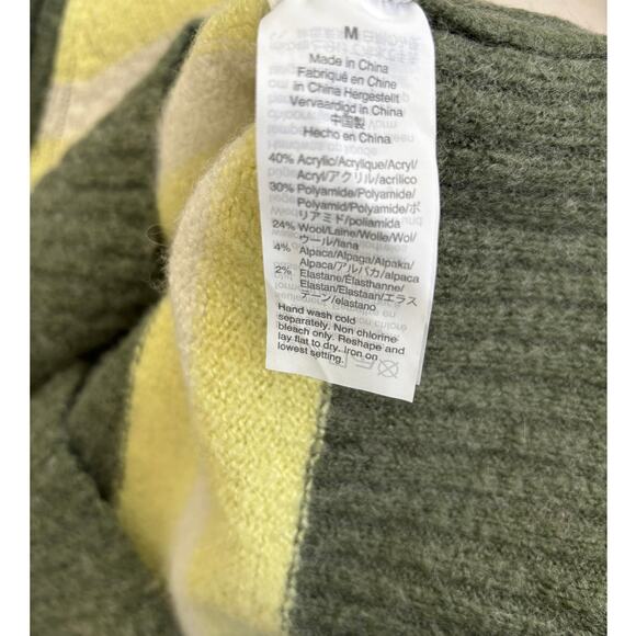 Madewell Wool Blend Striped Sweater Size Medium - Picture 4 of 9